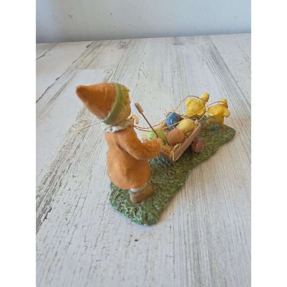 Vintage bruce Elsass Bethany Lowe chick cart Easter parade AS IS figurine statue - Picture 4 of 9